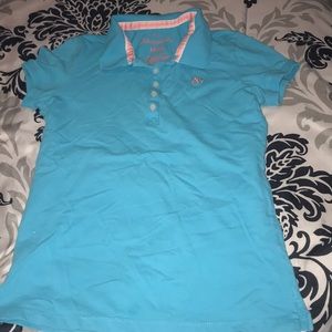 blue Aeropostale collared shirt